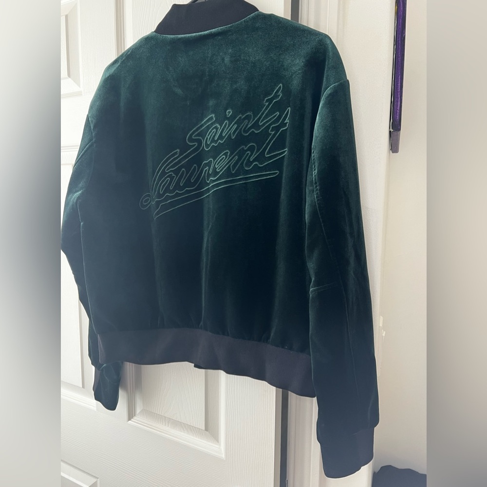 YSL ST LAURENT TEDDY JACKET VELVET MENS